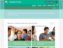 Tablet Screenshot of mekongcitizen.org
